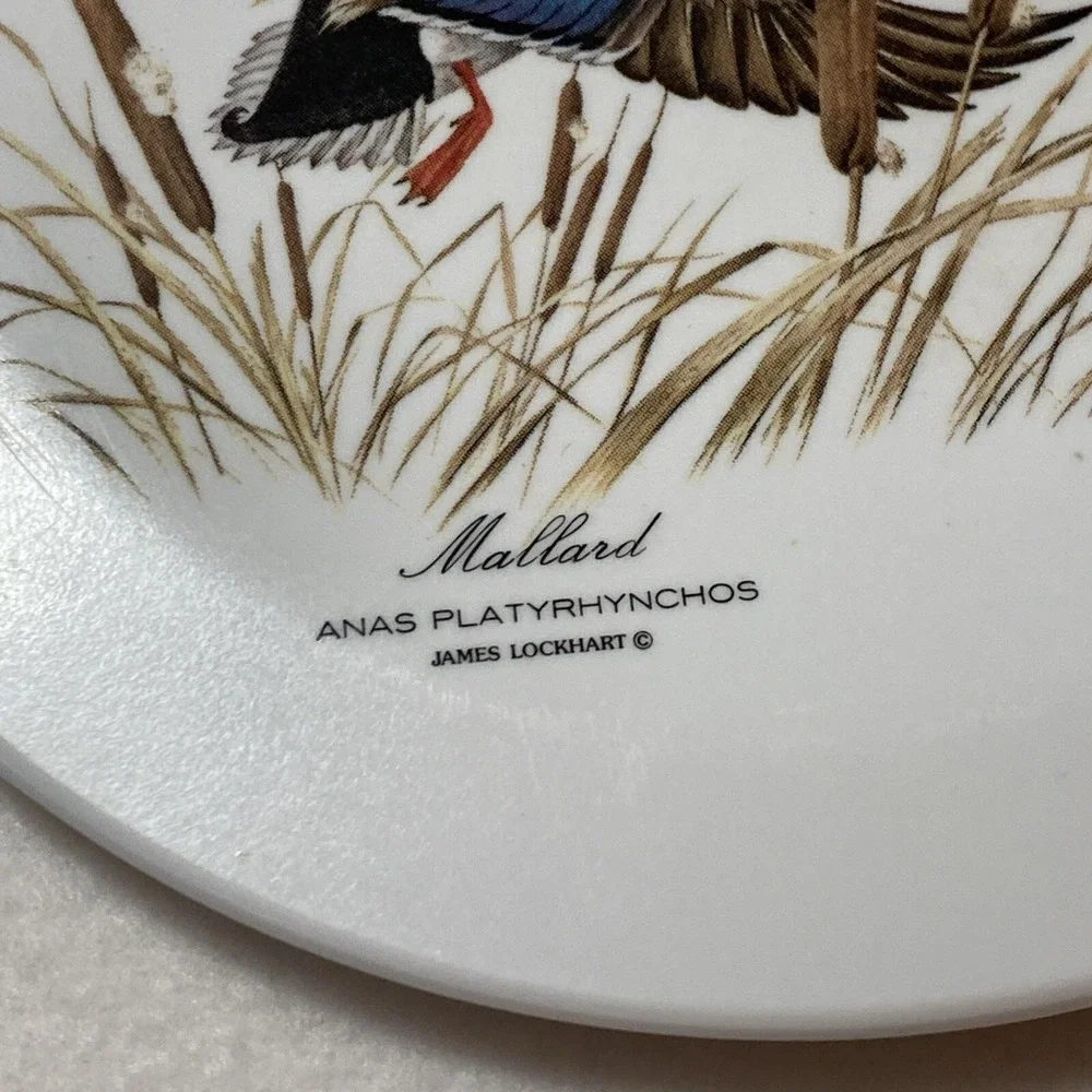 Mebel Round Tray Italy Mallards James‎ Lockhart Melamine MCM Ducks Footed